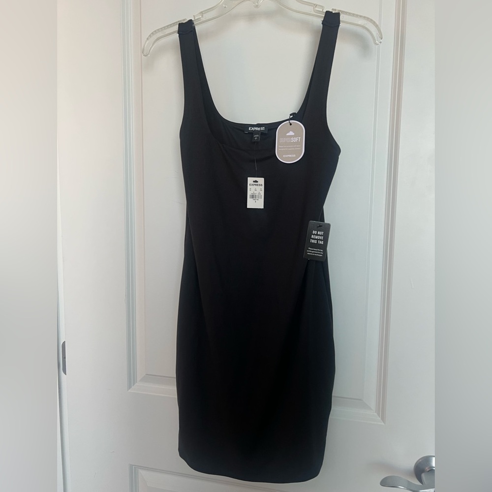 NWT - Express Supersoft Black Tank dress - size s